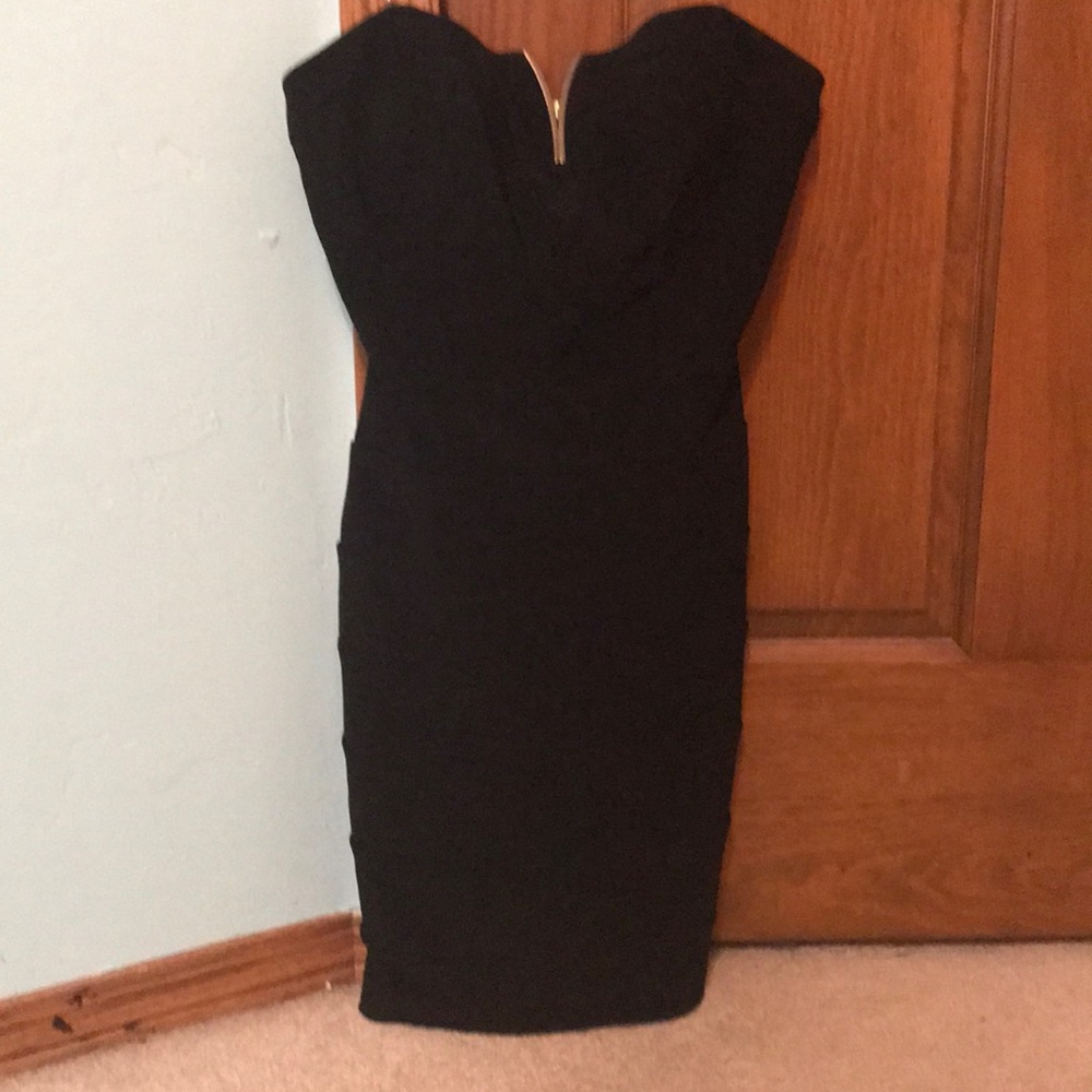 Black mini dress